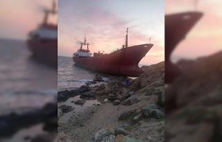 Çanakkale'de kargo gemisi karaya oturdu
