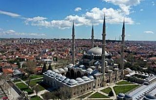 Selimiye Camisi'nde ramazan öncesi dezenfeksiyon,...