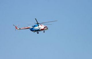 Bursa'da orman yangınlarına karşı helikopter...