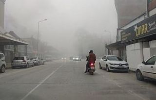 Bursa'da yoğun sis sürücülere zor anlar yaşattı