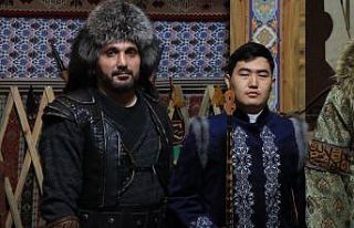 Kazak sanatçı Ğalamat Beisekozha Kırklareli'ndeki...