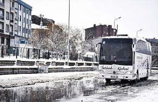 İstanbul'da şehirlerarası otobüslerin çıkışlarına...