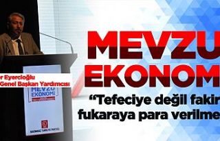 BTP Genel Başkan Yardımcısı Prof. Dr. Ömer Eyercioğlu...