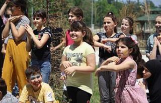 Bursa'da Ukraynalı savaş mağduru çocuklar...