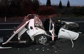 İki otomobilin çarpışması sonucu 1 kişi öldü
