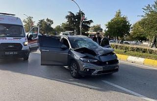 Edirne'de yaya geçidinde otomobilin çarptığı...