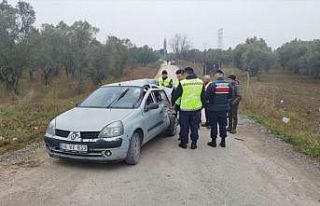 Bursa'da kazaya karışan otomobilin çarptığı...