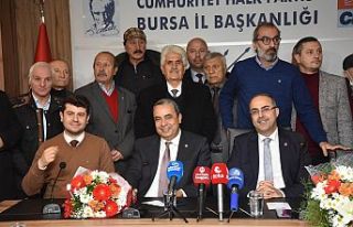 CHP Bursa'nın Yeni İl Başkanı Turgut Özkan...