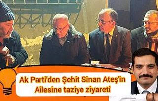Ak Parti'den Şehit Sinan Ateş'in Ailesini...