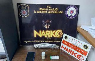 Edirne'de uyuşturucu operasyonunda 3 zanlı...