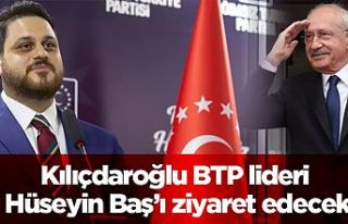 Kılıçdaroğlu BTP lideri Hüseyin Baş’ı ziyaret...