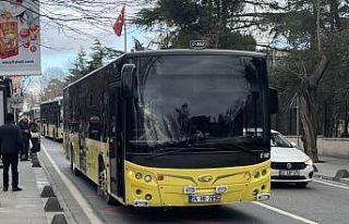 Üsküdar'da çarpışan iki İETT otobüsünde...
