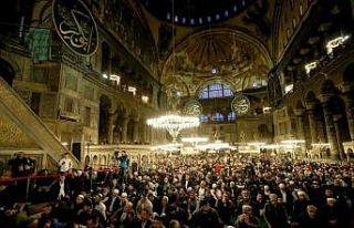 Ayasofya Camisi'nde İstanbul'un fethi programı...