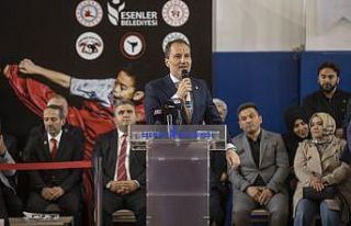 Yeniden Refah Partisi Genel Başkanı Erbakan İstanbul'da...