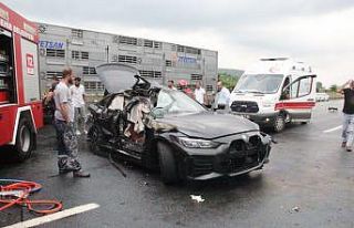 Kuzey Marmara Otoyolu'nda zincirleme kazada öğretim...