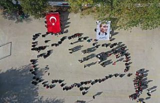 Edirne'de 100 öğrenci Türkiye haritası koreografisi...
