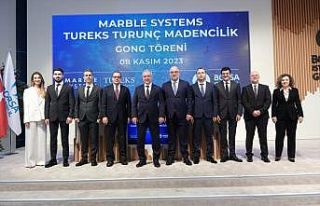 Borsa İstanbul’da gong, Marble Systems Tureks Turunç...