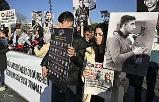 Beşiktaş'ta Filistin'de öldürülen gazeteciler...