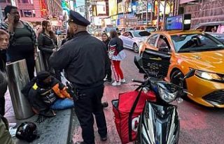 Manhattan'ın işlek caddesinde kaza