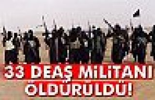 33 DEAŞ Militanı Öldürüldü!