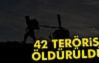 42 Terörist Öldürüldü!