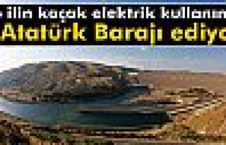 6 ilin kaçak elektrik kullanımı 4 Atatürk Barajı...