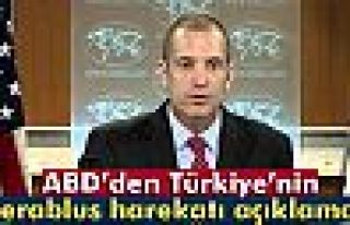 ABD’den Türkiye’nin Cerablus harekatı açıklaması