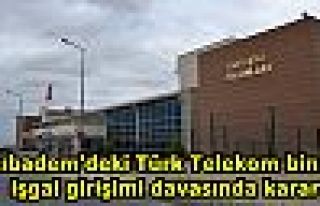 Acıbadem'deki Türk Telekom binası işgal girişimi...