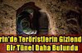 Afrin'de teröristlerin gizlendiği bir tünel daha...