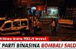 AK Parti binasına bombalı saldırı!