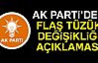 AK Parti’de Tüzük Değişikliği