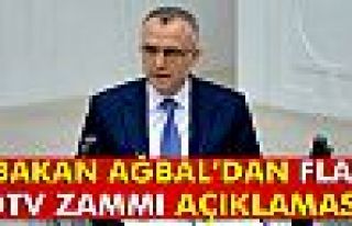 Bakan Ağbal’dan ÖTV zammı açıklaması