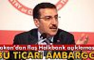 Bakan Tüfenkci'den Halkbank Açıklaması