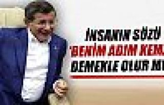 Başbakan Davutoğlu: İnsanın sözü 'Benim adım...