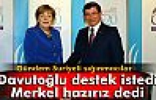 Başbakan Davutoğlu, Merkel ile sığınmacılar...