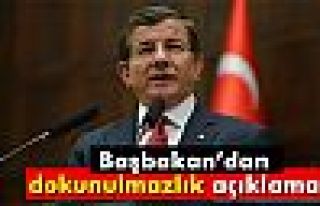 Başbakan Davutoğlu'ndan dokunulmazlık açıklaması
