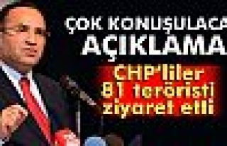 Bozdağ'dan CHP'lilerin terörist ziyaretine ilişkin...