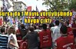 Bursa’da 1 Mayıs yürüyüşünde kavga çıktı...