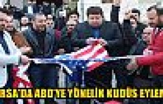 Bursa’da ABD’ye yönelik Kudüs eylemi