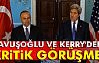 Çavuşoğlu ve Kerry'den kritik görüşme