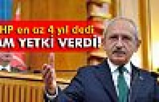 CHP Kılıçdaroğlu’na tam yetki verdi