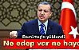 Cumhurbaşkanı Demirtaş'a yüklendi: 'Ne edep var...