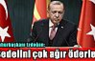 Cumhurbaşkanı Erdoğan: Bedelini çok ağır öderler