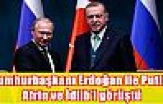 Cumhurbaşkanı Erdoğan ile Putin, Afrin ve İdlib'i...