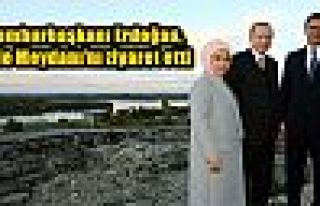 Cumhurbaşkanı Erdoğan, Kale Meydanı’nı ziyaret...