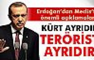 Cumhurbaşkanı Erdoğan: Kürt ayrıdır terörist...