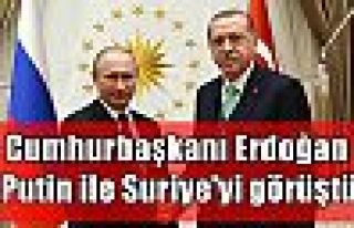 Cumhurbaşkanı Erdoğan, Putin ile Suriye'yi görüştü