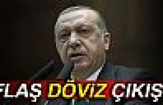 Cumhurbaşkanı Erdoğan'dan flaş döviz çıkışı