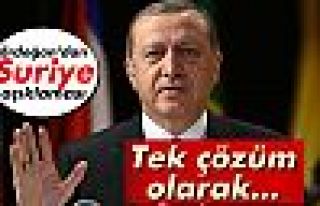 Cumhurbaşkanı Erdoğan'dan Suriye açıklaması