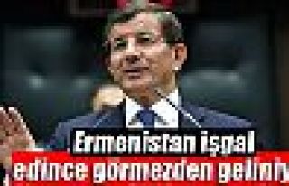 Davutoğlu: 'Ermenistan işgal edince bu görmezden...